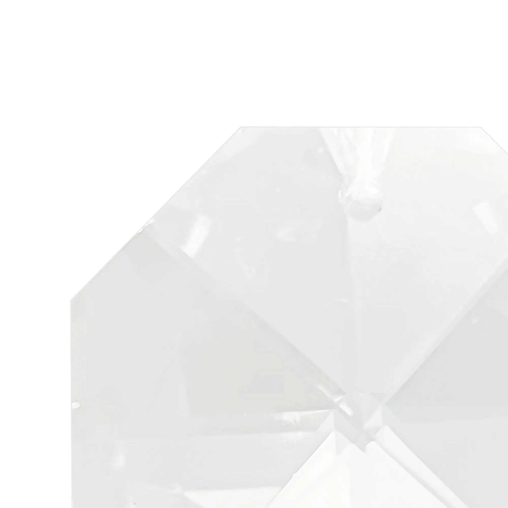 Crystal Octagon Without Ring 24mm C50024  Diyas Crystal Octagon
